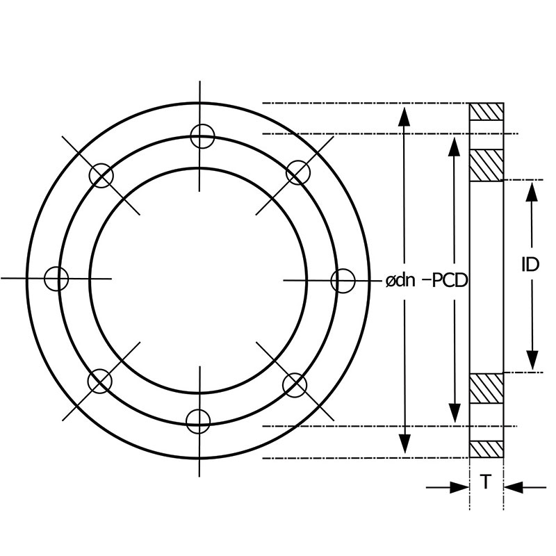 Polyfit Fabrication - Backing Rings drawing