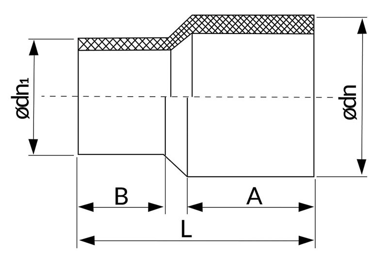 Polyfit Fabrication - Reducer Concentric Drawing