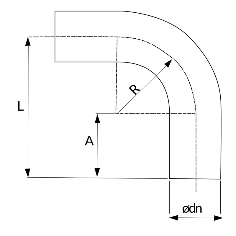Polyfit Fabrication - Short Radius Bend Drawing