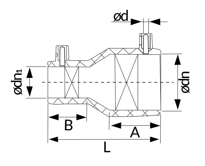 Polyfit Fabrication - Reducer drawing