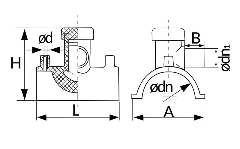 Polyfit Fabrication - Tapping Saddle drawing