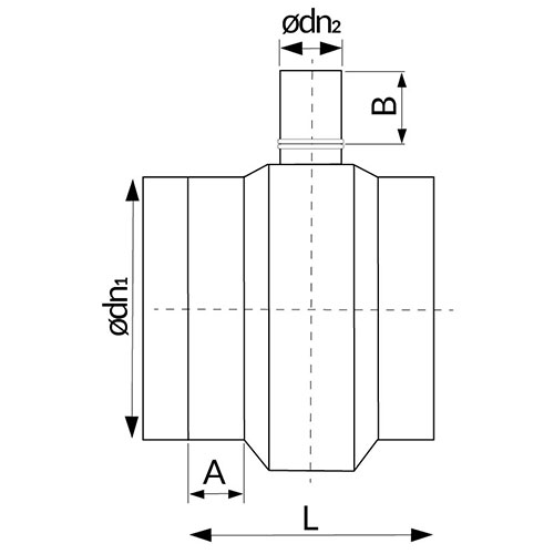 Polyfit Fabrication - Fabricated Scour Tee Drawing
