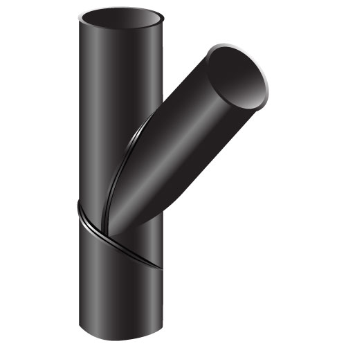 Polyfit Fabrication - Fabricated 45deg Junction