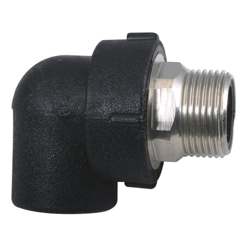 Polyfit Fabrication - 90deg Male Adaptor Elbow